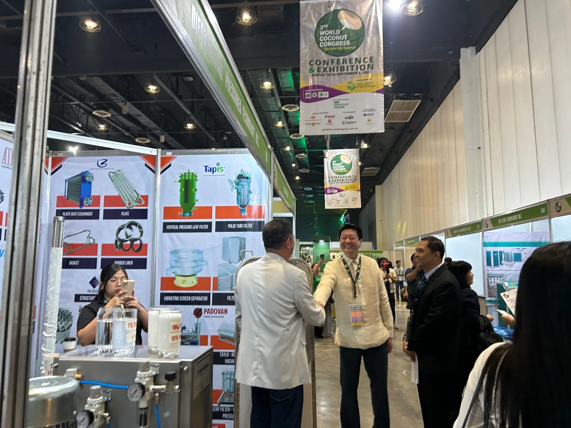 Exhibition hall at the World Coconut Congress