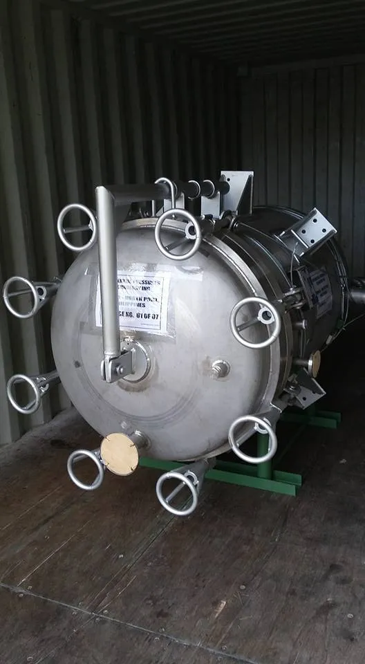 Stainless steel pressure leaf filter ready for delivery