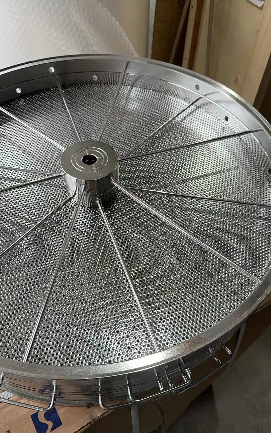 Sparkler filter with plate stack